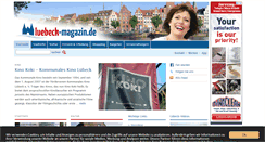 Desktop Screenshot of luebeck-magazin.de